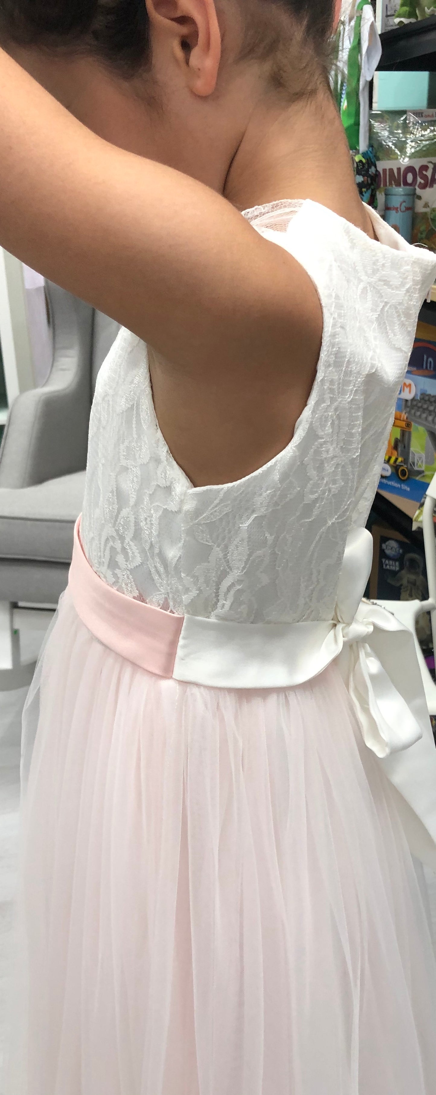 Prudence Pink & White Dress