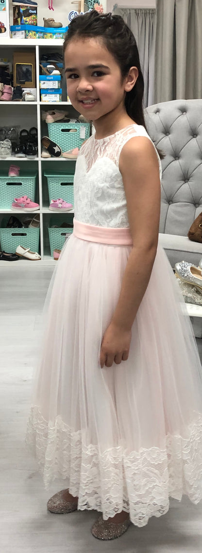 Prudence Pink & White Dress