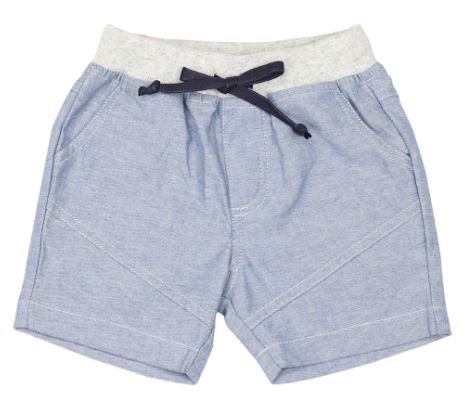 Chambray Baby Shorts