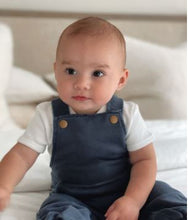 Load image into Gallery viewer, L&#39;oved Baby Indigo Overall Romper 9-12 months only!