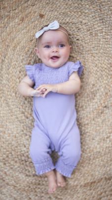 L'oved Baby Smocked Short Sleeve Rompers