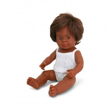 Miniland Doll - Anatomically Correct Baby, Australian Aboriginal Boy, 38 cm