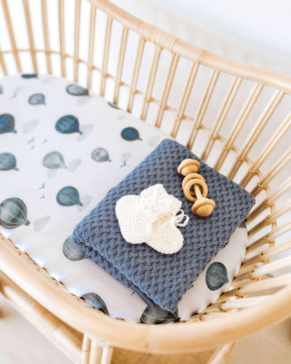 Diamond Knit Baby Blanket