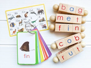 Spin and Read Blocks & Flashcard Travel Set