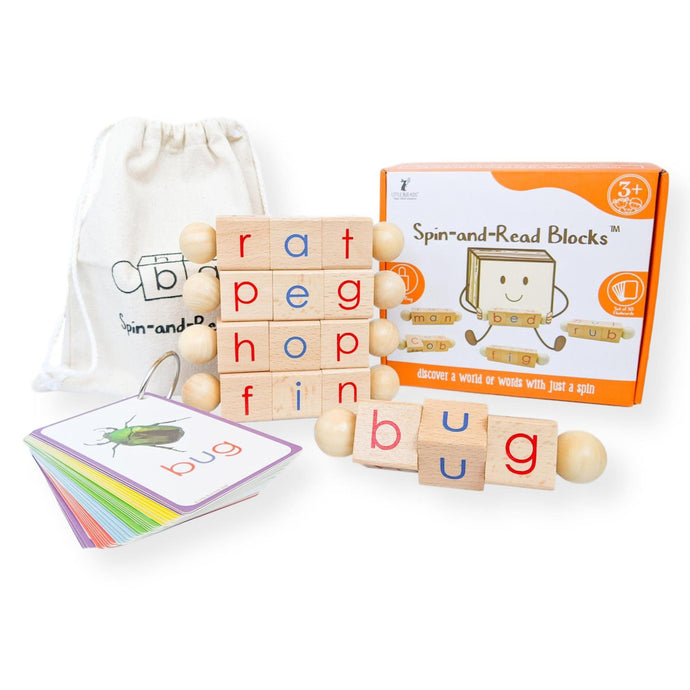 Spin and Read Blocks & Flashcard Travel Set