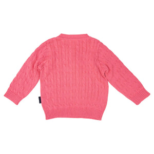 Tea Rose Cable Knit Sweater