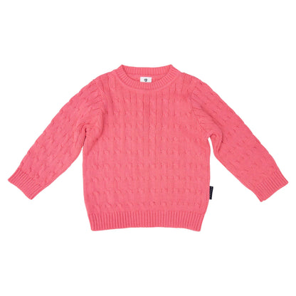 Tea Rose Cable Knit Sweater