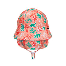 Load image into Gallery viewer, Girls Swim Hat Legionnaire and Bucket Style - Coral