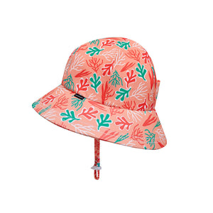 Girls Swim Hat Legionnaire and Bucket Style - Coral