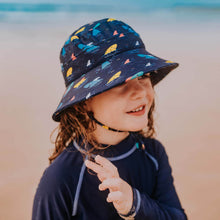Load image into Gallery viewer, Kids Beach Hat Legionnaire and Bucket Style - Shark