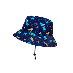 Kids Beach Hat Legionnaire and Bucket Style - Shark