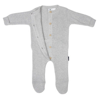 Plush Knit Romper Grey Marle