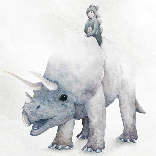 I Dream of Dinosaurs - Triceratops Dinosaur Print