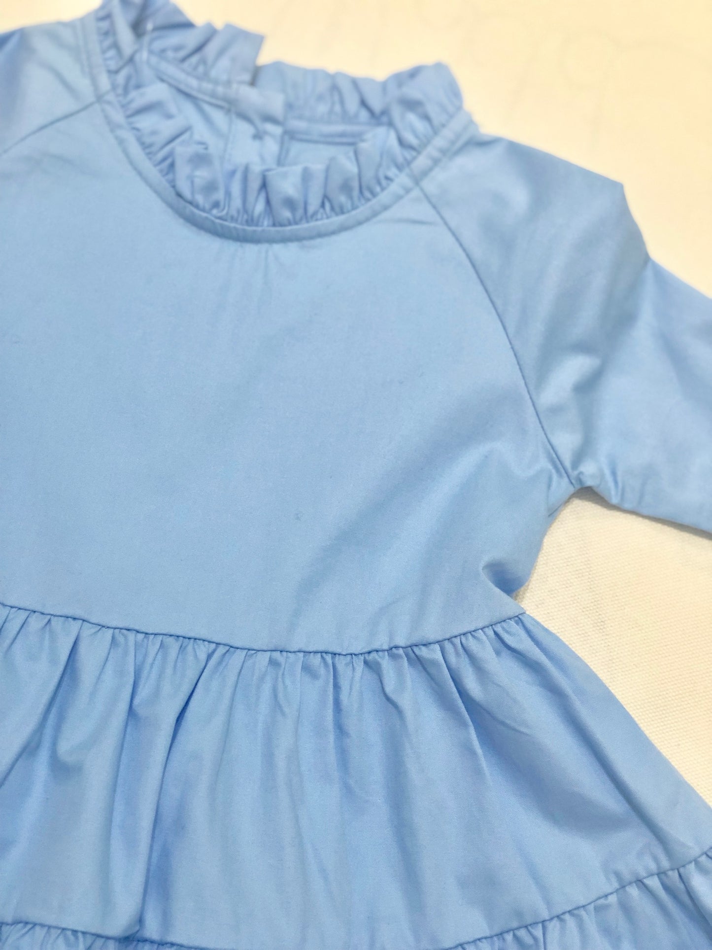 Baby Blue High-neck Dress